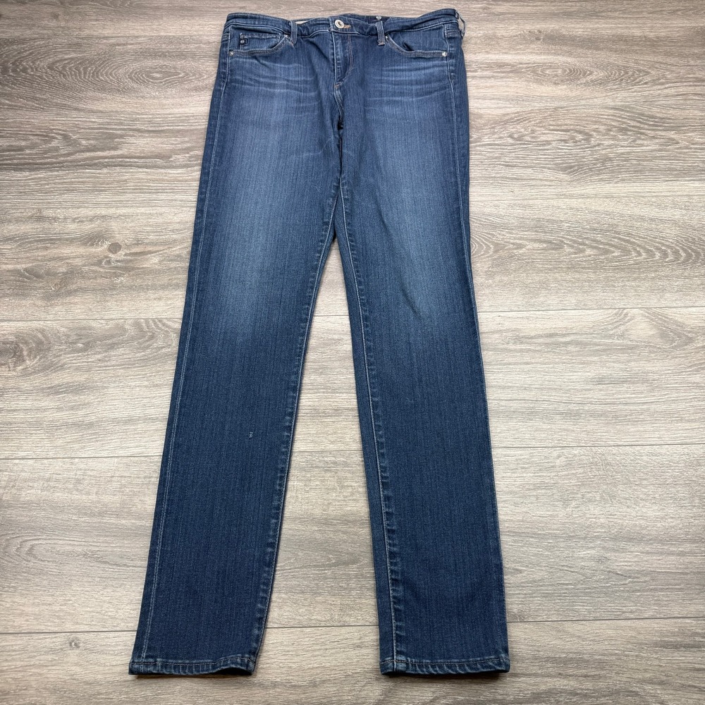 AG Adriano Goldschmied Jeans Women 31 The Middi Mid Rise Legging Stretch Zip Fly